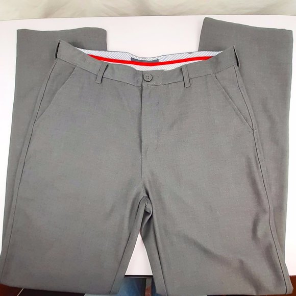 Tommy Hilfiger Gray Men's Flat Front Pants Trousers 34X34 - Picture 1 of 5